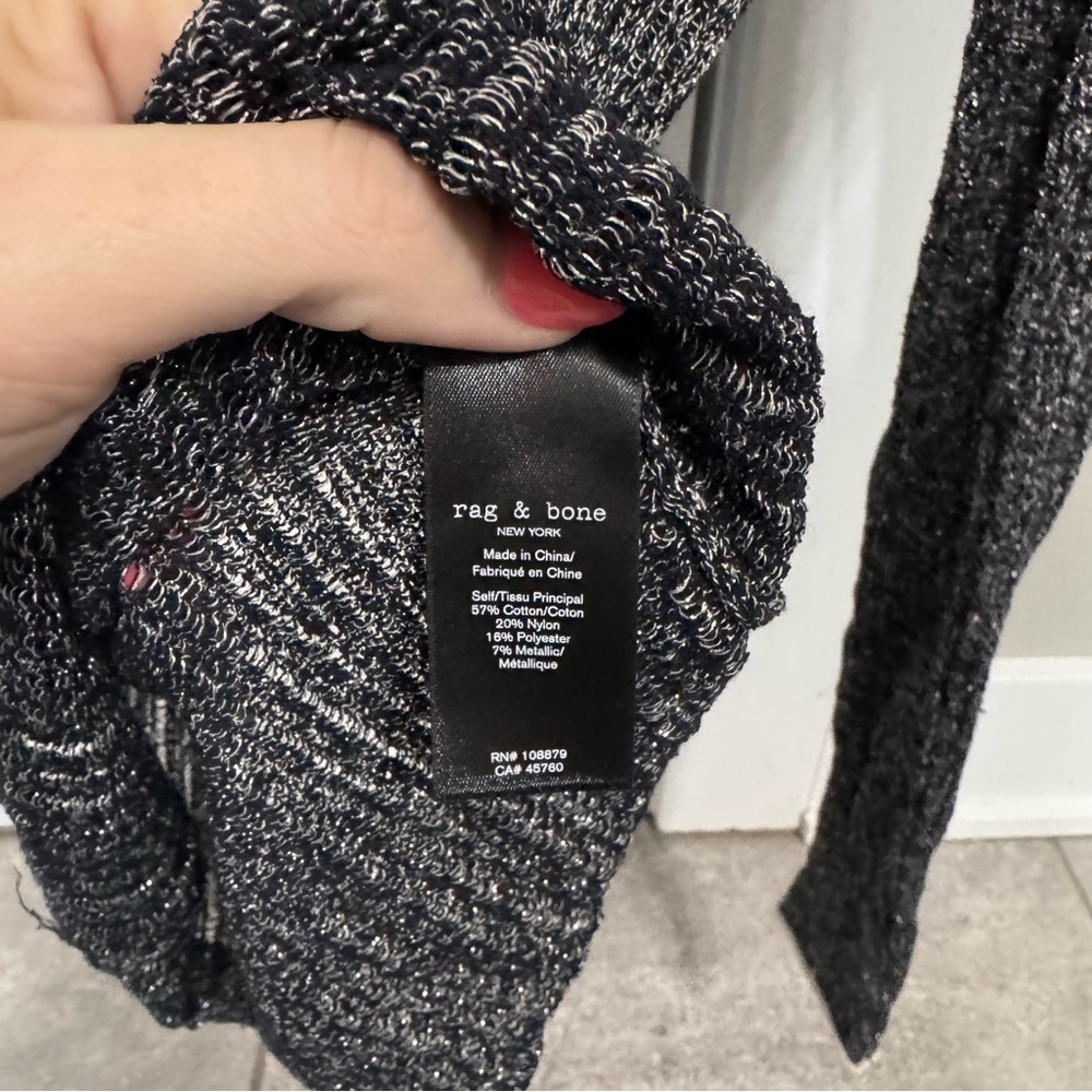 RAG & BONE Lexi Metallic Sweater size xxs - Picture 4 of 5